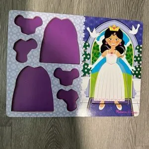 sachin and babi light blue dress Melissa & Doug Ballerina And Fairy Magnetic Dress-Up Double-Sided Wooden  Doll And Swan Pretend Play Set (52 pcs)